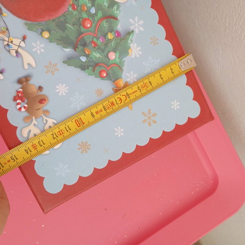 Christmas box new made of hard pressed paper