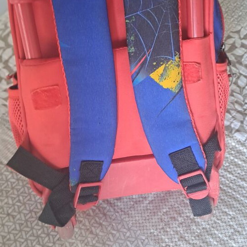 Spiderman bag used with normal wear