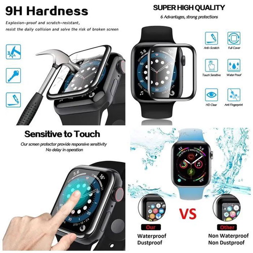 Soft Glass Screen Protector for Apple Watch new