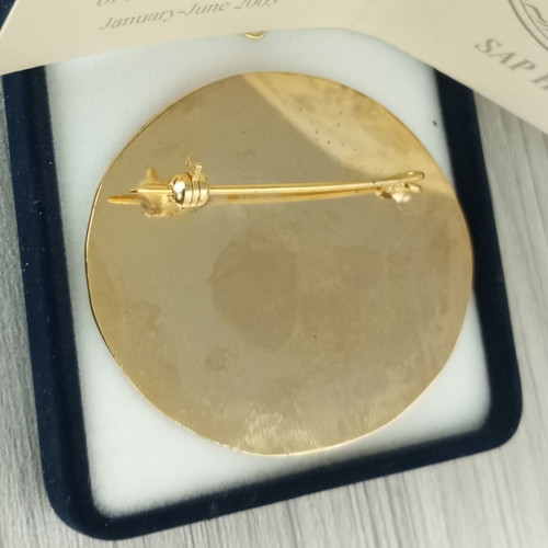 Talaganis brooch The Return of Europe, gold-plated collectible