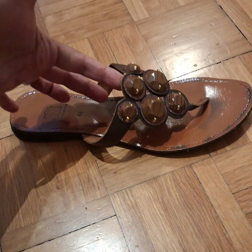 Brown sandals like new, size 41, platform style