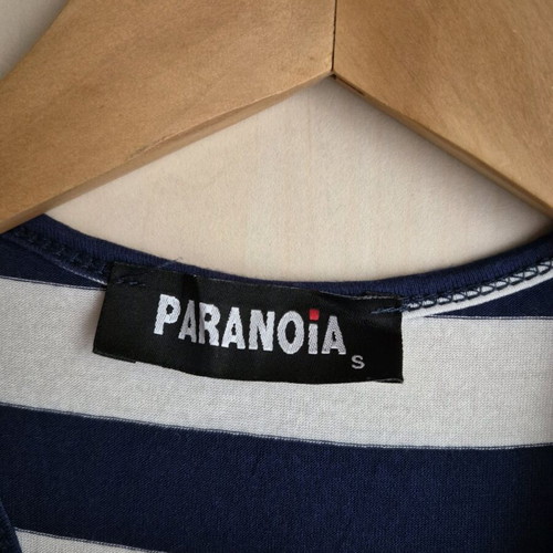 Paranoia maxi dress used navy striped size S