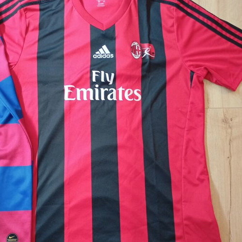 Set of 5 football jerseys including PSG, AC Milan, Barcelona, Toronto FC