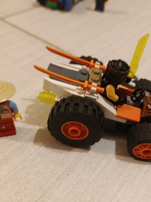 Lego Ninjago 71706 Cole's Speeder car used with 2 mini figures