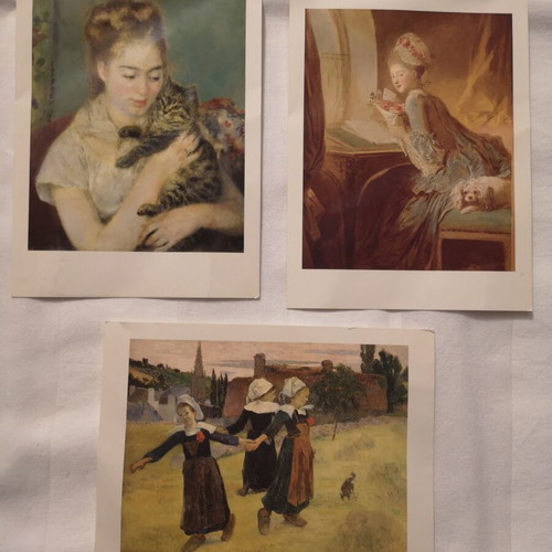 Postcards used, pack of 3 pieces