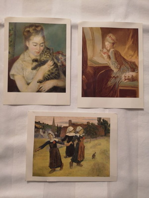 Postcards used, pack of 3 pieces