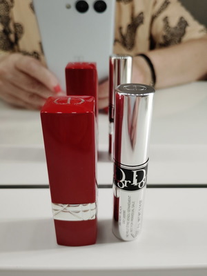 Dior lipstick new with travel size mascara gift