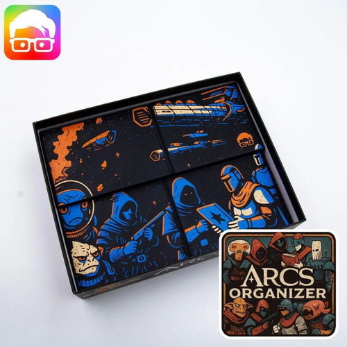 Arcs Board Game Organizer new, fits sleeved cards