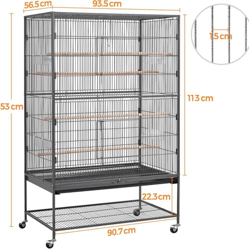 Large aviary cage for parrots like new with Bangminda cover