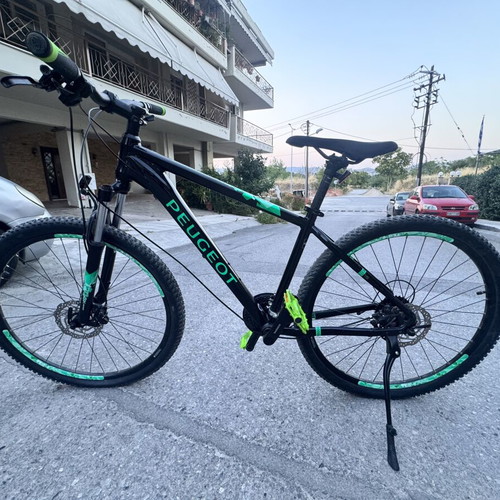 Peugeot M02 Mountain Bike MTB, black and green