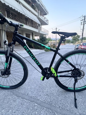Peugeot M02 Mountain Bike MTB, black and green