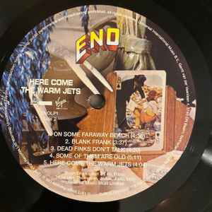 Brian Eno Here Come The Warm Jets vinyl record used, rock