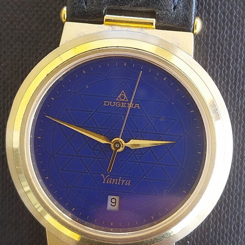 Dugena Quartz Men's Watch with Blue Dial Like New, 40mm