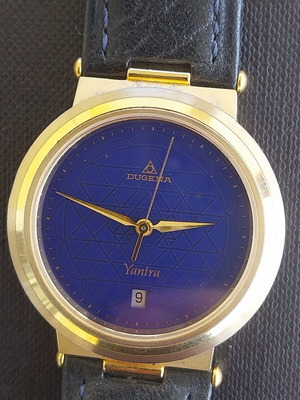 Dugena Quartz Men's Watch with Blue Dial Like New, 40mm