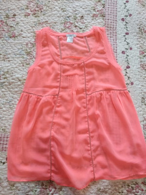 Sleeveless top La Redoute Collections like new, bright pink, XS