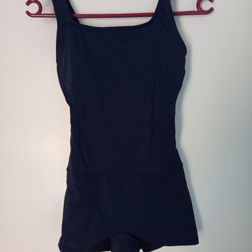 One-piece swimsuit small dark navy blue like new with chest padding