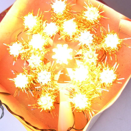 Old Christmas star string lights from 1980s new
