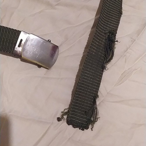 Military belt used, needs strap replacement