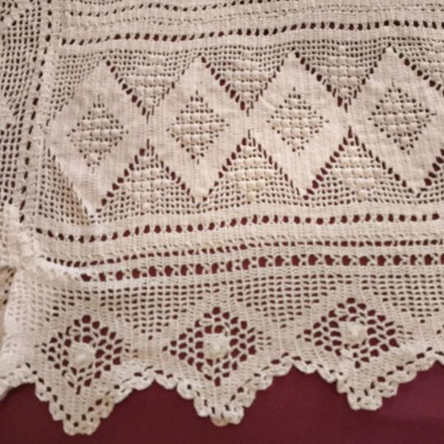 Crochet blanket double handmade like new 250x190