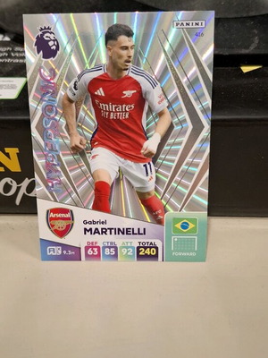 Panini Premier League Supersonic Martinelli κάρτα καινούργια
