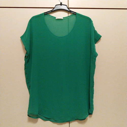 Women’s green Promod blouse size L like new, thin transparent