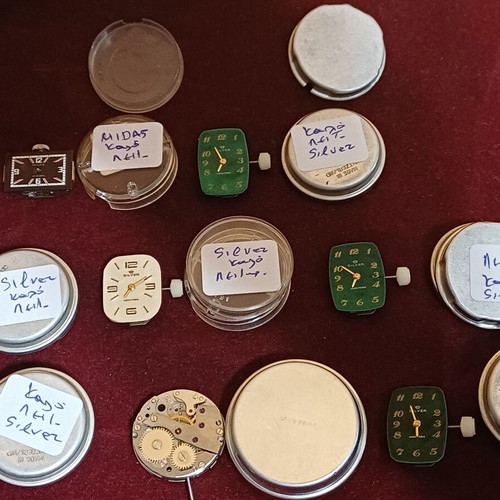 Midas and Silver 17 Rubis Women's Watch Movements like new, set of 11