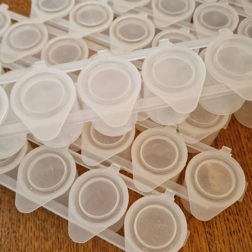 Iconography paint cases like new, airtight plastic containers