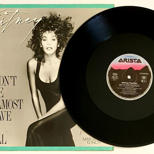 Whitney Houston Didn't We Almost Have It All 12" Maxi Single vinyl near mint