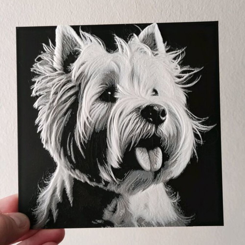 Westie 3d Print Artwork new