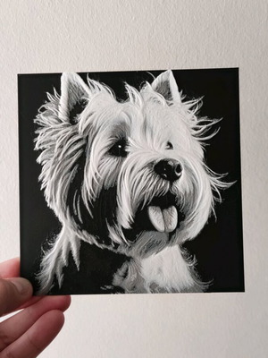 Westie 3d Print Artwork new