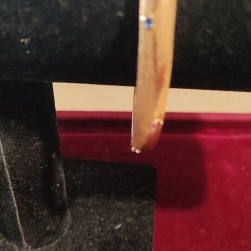 Gold bracelet 9K with sapphires and rubies like new