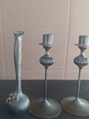 Silver-plated brass decorative items used
