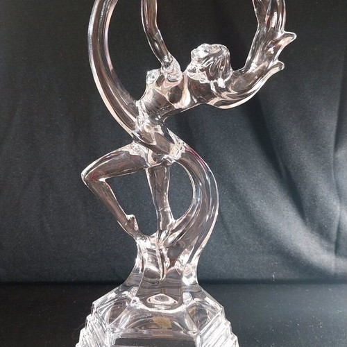 Vintage Italian Royal Crystal Rock RCR Art Deco Nude Dancing Lady
