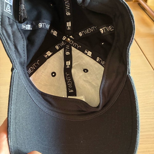 New Era baseball cap black like new with minimal white embroidered logo