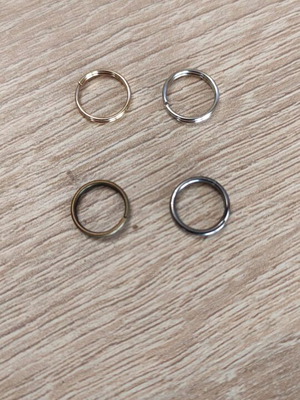 Metal Wire Rings 16mm and 38mm New