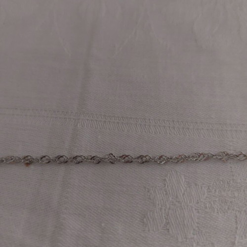 Bracelet from stainless steel like new, silver color, length 17+5 cm