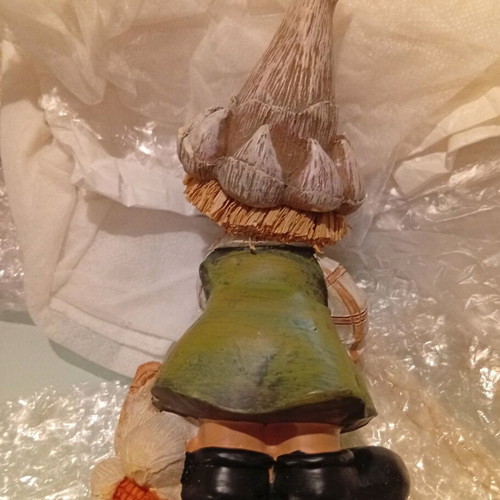 Royal Art Collection ceramic decoration new with child and garlic hat