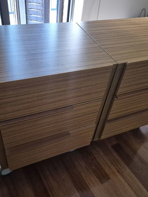 Set of 2 drawers with wheels used