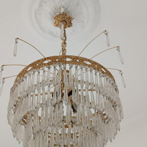 Chandelier with crystals