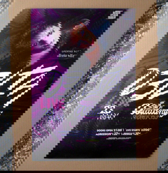 D3LTA: Promo poster της συναυλίας του στο "Pireaus Academy Club" στις 23/5/2025