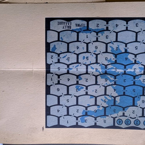 Board game used from 60s/70s with old cards
