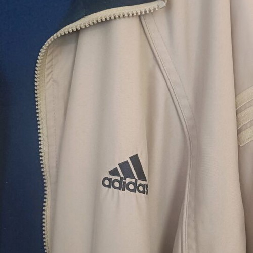 Vintage Adidas Track Jacket Cream/Navy like new, 90s style