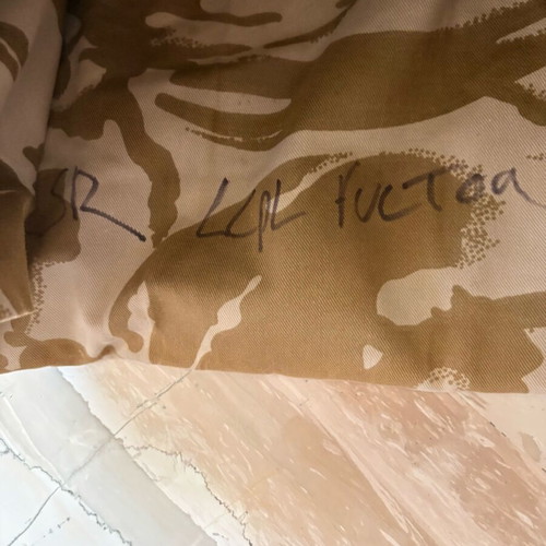 British Army Body Armour Cover used, Desert DPM camouflage
