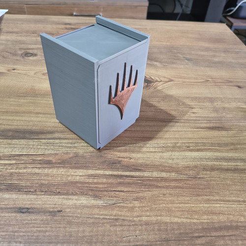 Magic the Gathering 3D Printed Card Storage Box new, sliding lid