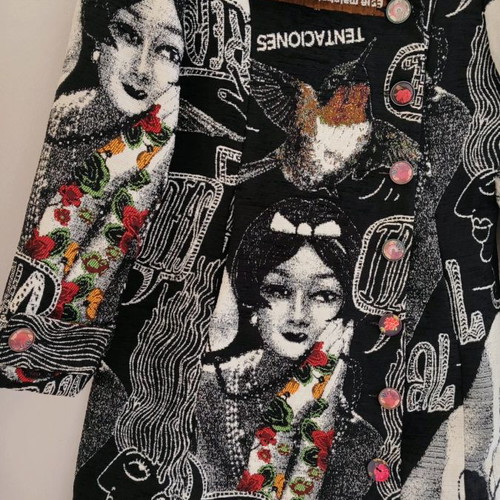Desigual long coat used, size 46
