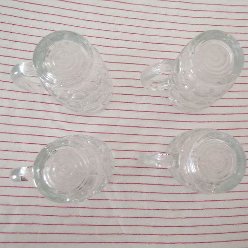Vintage beer glasses set of 4, 500ml, like new, heavy glass