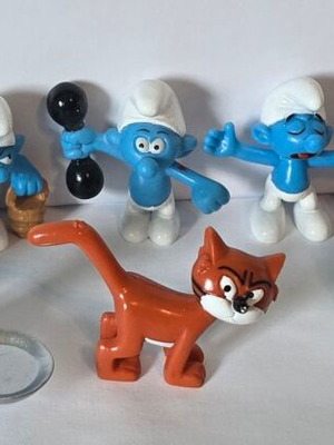 Smurfs Peyo 2009 used, set of 12 pieces