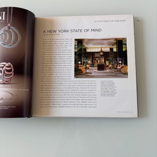 Where Guestbook New York hardcover coffee table book like new