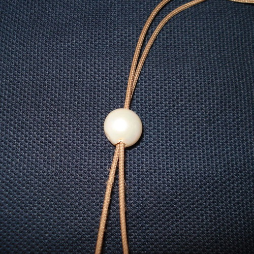 Agate semi-precious stone worry beads with 5 pearls used