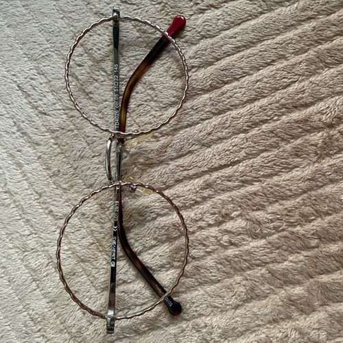 Round glasses like new, silver
